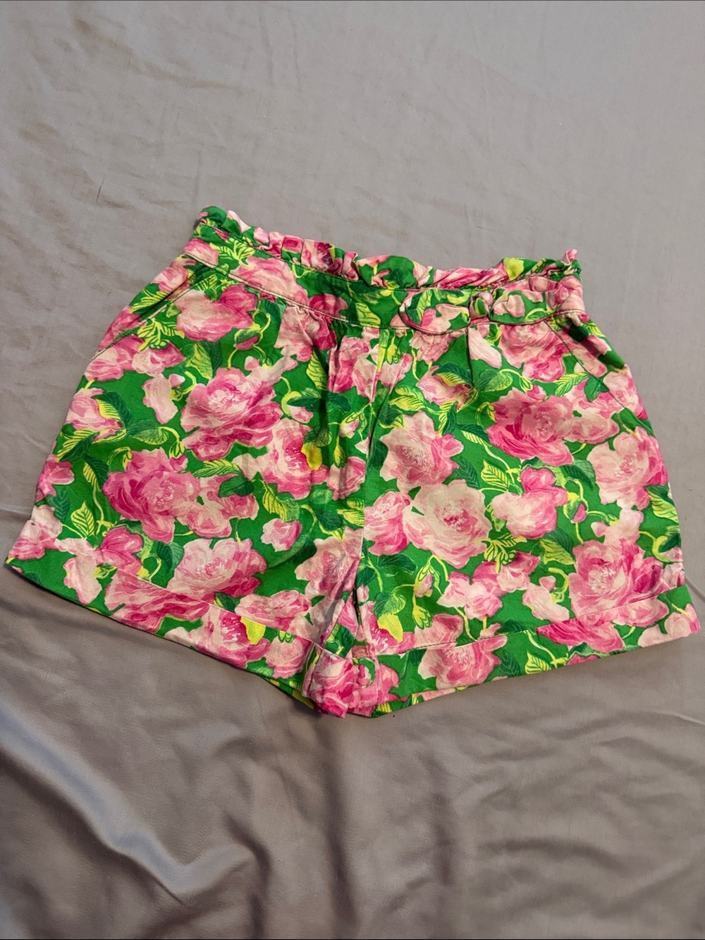 Janie and Jack Pink Floral Shorts